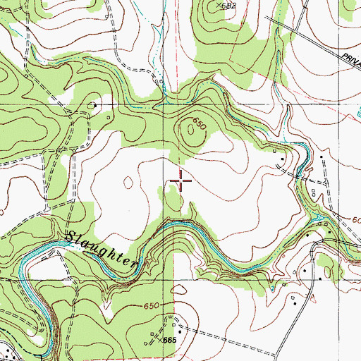 Topographic Map of Mary Moore Searight Park Trail, TX