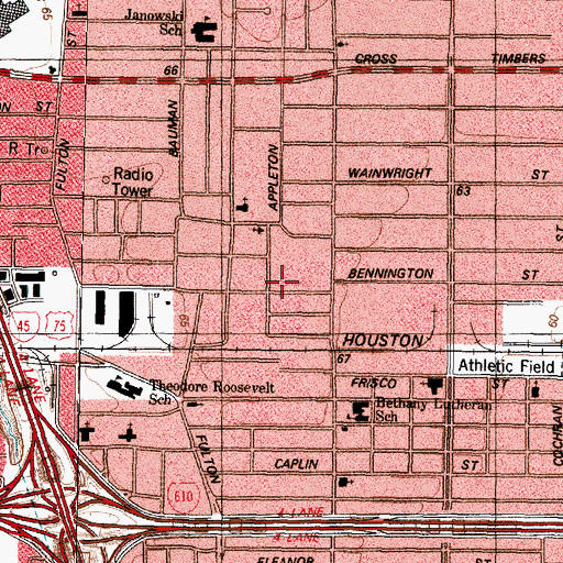 Topographic Map of Herrera Elementary SPARK Park Trail, TX