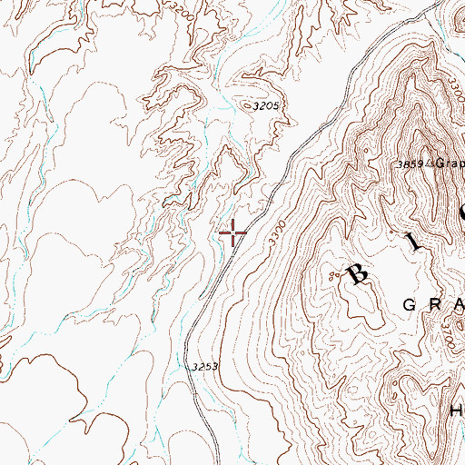 Topographic Map of Grapevine Hills Trail, TX