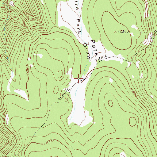 Topographic Map of Alpine Trail, CO