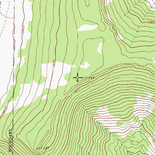 Topographic Map of Fish Canyon Ridge, CO