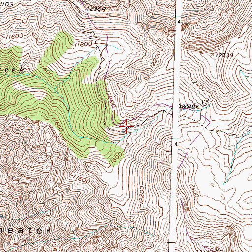 Topographic Map of Horsethief Trail, CO
