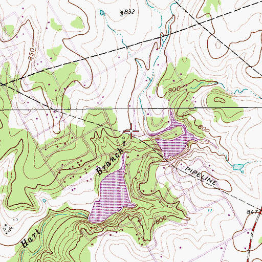 Topographic Map of Western Lake, TX