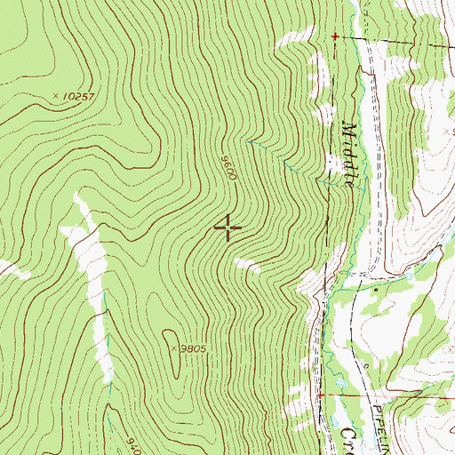 Topographic Map of Monarch Ridge, CO
