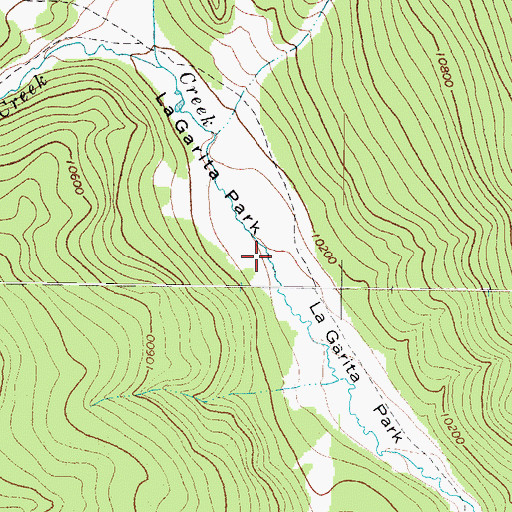 Topographic Map of La Garita Park, CO