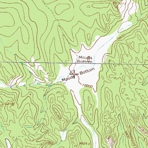 Topographic Map of Mouds Bottom, CO