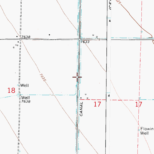 Topographic Map of North Main Canal, CO