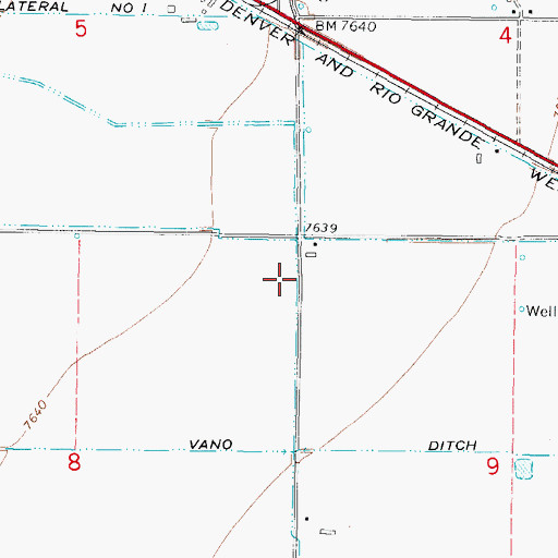 Topographic Map of McLean Drain, CO