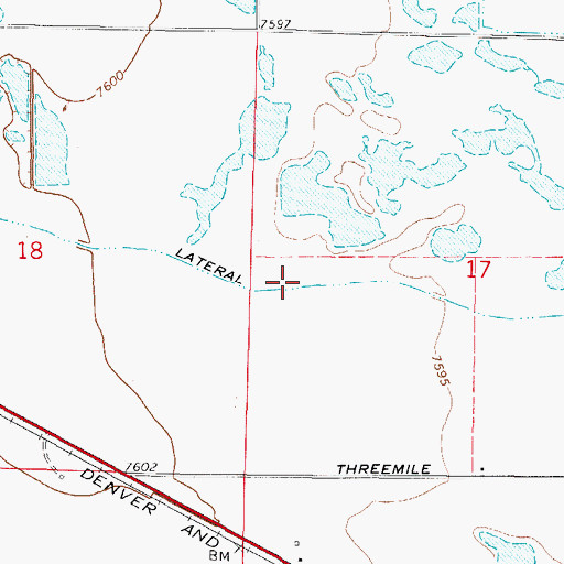 Topographic Map of Leyden Lateral, CO