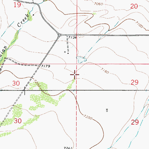 Topographic Map of Bowen Drain, CO