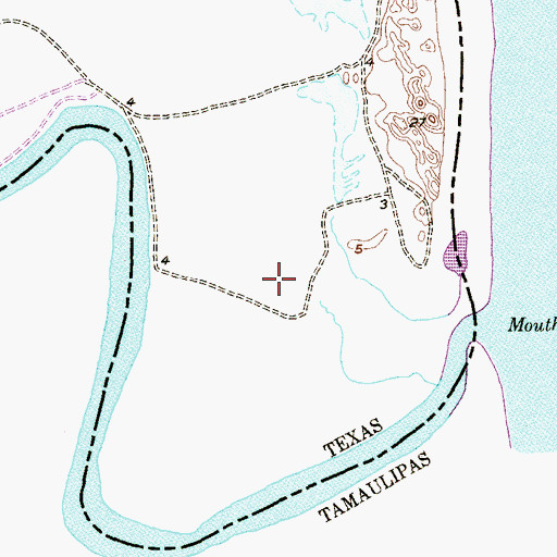 Topographic Map of Clarksville (historical), TX