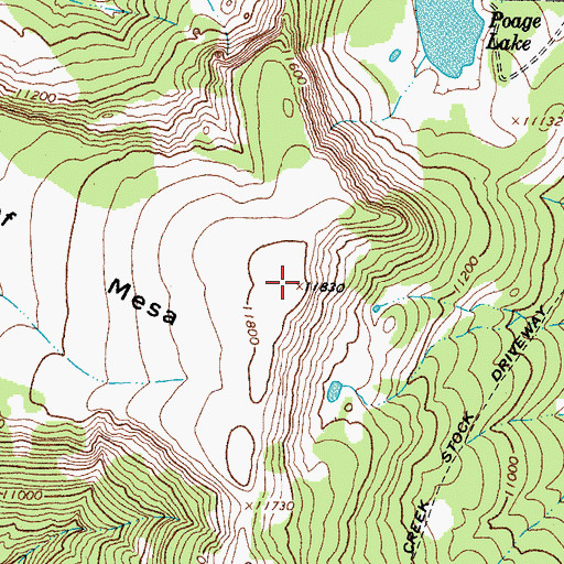 Topographic Map of Handkerchief Mesa, CO