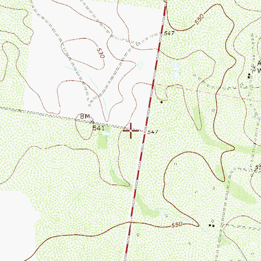 Topographic Map of Humble Colorado Camp, TX