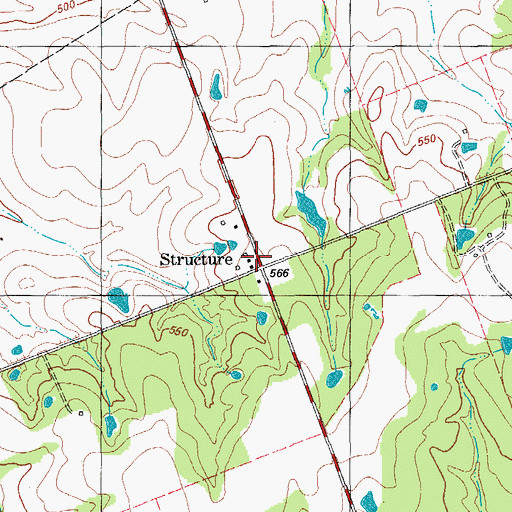 Topographic Map of Structure, TX