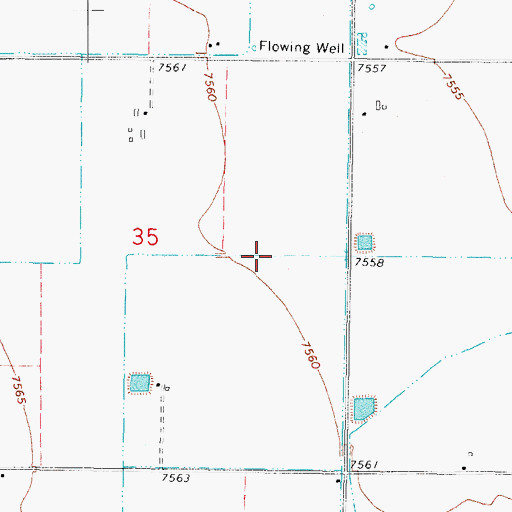 Topographic Map of Carmel Drain Ditch, CO