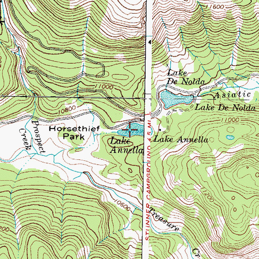 Topographic Map of Lake Annella, CO
