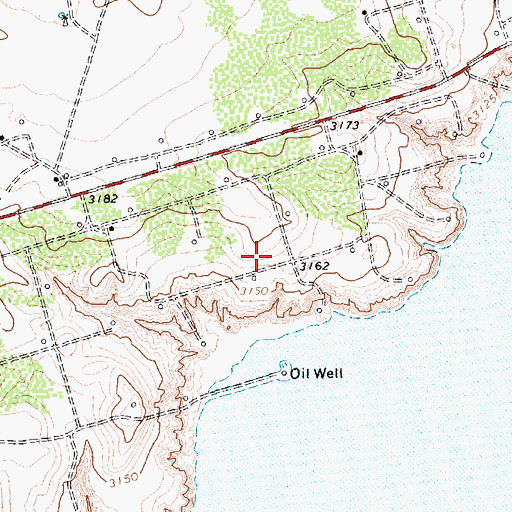 Topographic Map of Shafter Lake (historical), TX