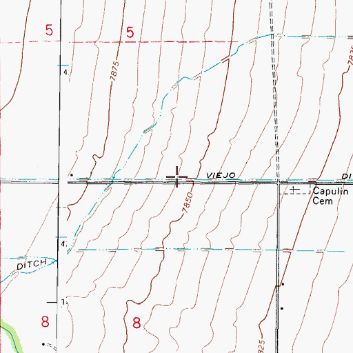 Topographic Map of Viejo Ditch, CO