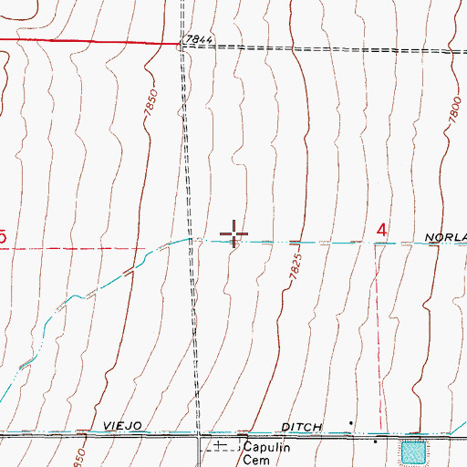 Topographic Map of Norland Ditch, CO