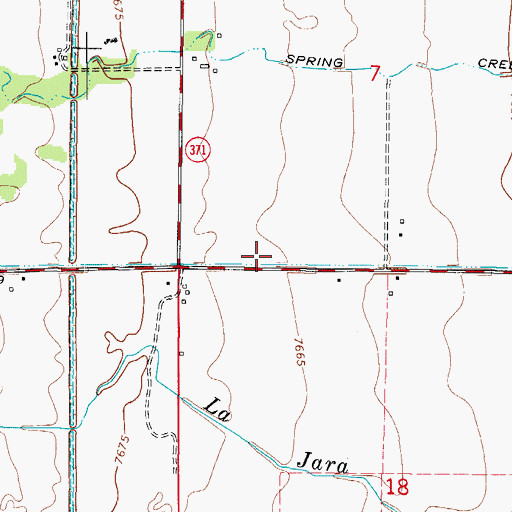 Topographic Map of Union Ditch, CO