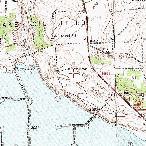 Topographic Map of White City, TX