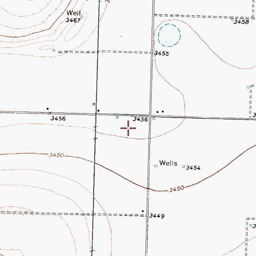 Topographic Map of Hale City (historical), TX
