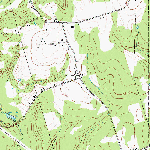 Topographic Map of Fairview, TX