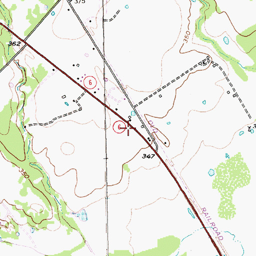 Topographic Map of Sunrise, TX