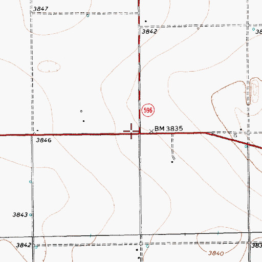 Topographic Map of Neely Ward, TX