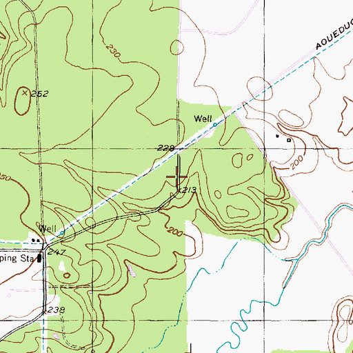 Topographic Map of River Crest Estates, TX