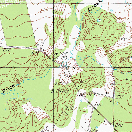 Topographic Map of New Hope, TX