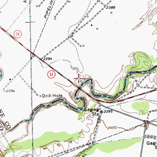 Topographic Map of Horsehead Crossing (historical), TX