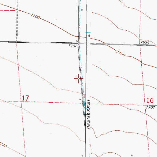 Topographic Map of Bountiful Lateral, CO