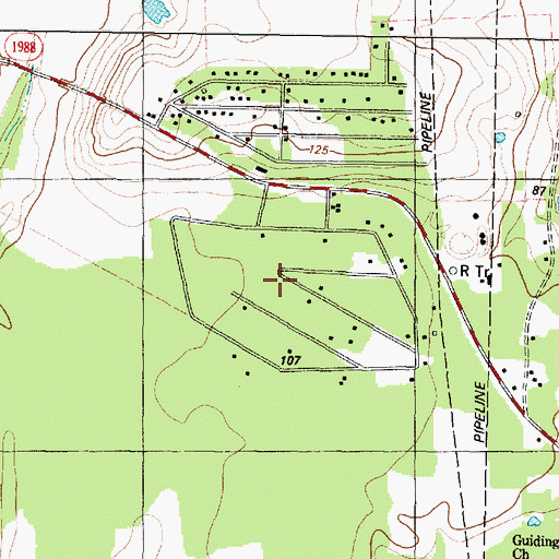 Topographic Map of New Hope, TX