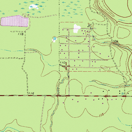 Topographic Map of Sleepy Hollow, TX