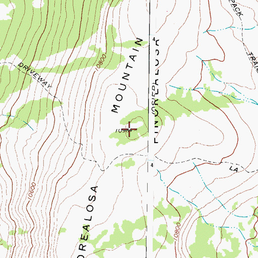 Topographic Map of Pinorealosa Mountain, CO
