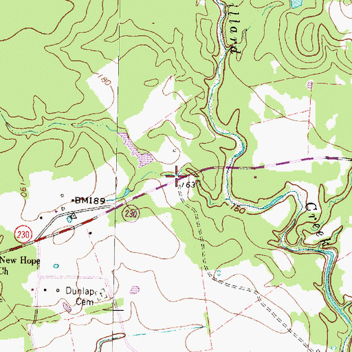 Topographic Map of Kittrell, TX