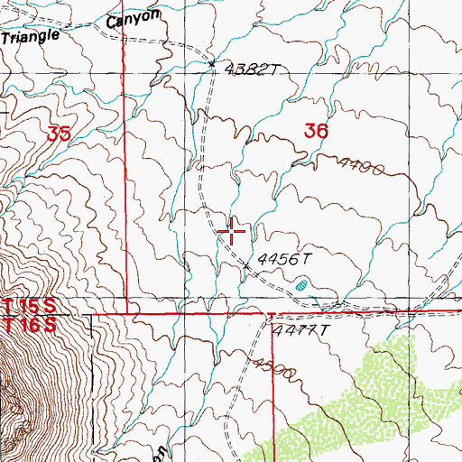 Topographic Map of Brushy Canyon, AZ