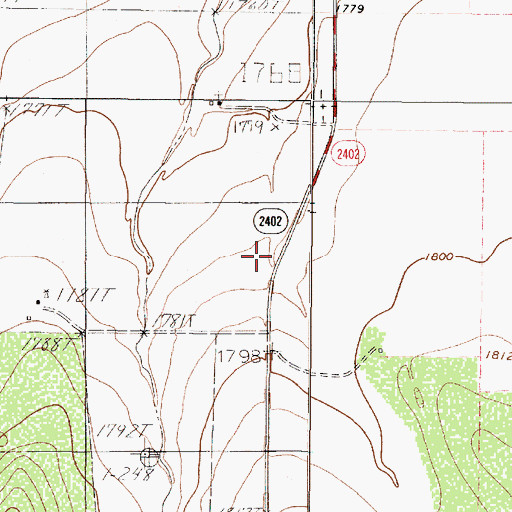 Topographic Map of Henderson Chapel, TX