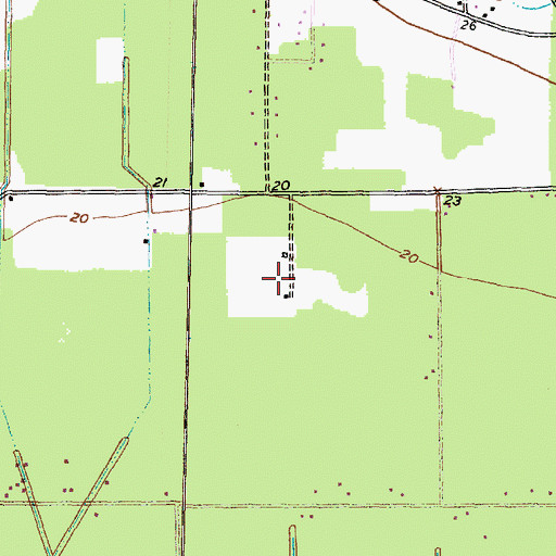 Topographic Map of Wild Peach, TX