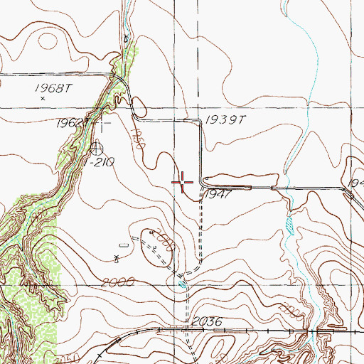 Topographic Map of Weatherly, TX