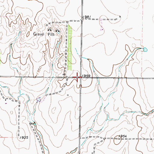 Topographic Map of Fresno, TX