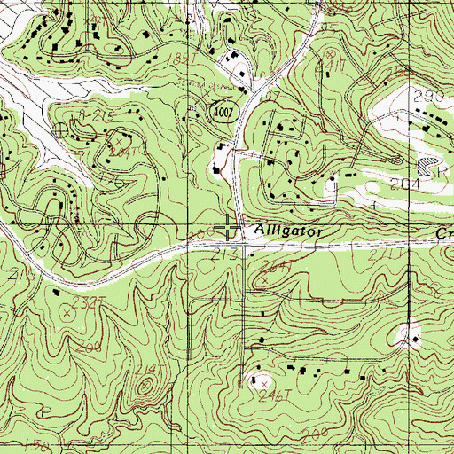 Topographic Map of Sam Rayburn, TX