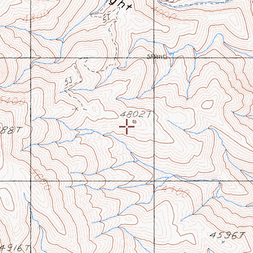 Topographic Map of Argus Range Wilderness, CA