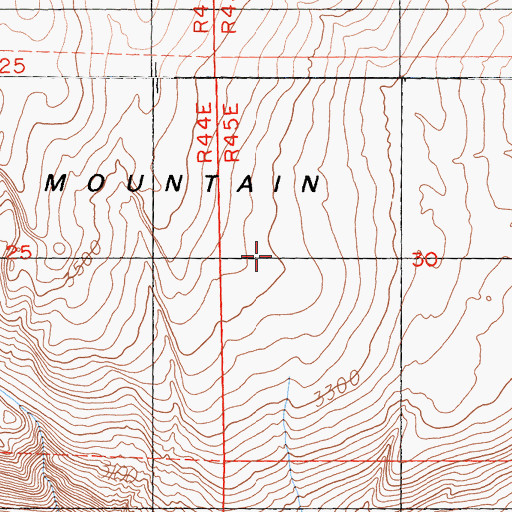 Topographic Map of Black Mountain Wilderness, CA