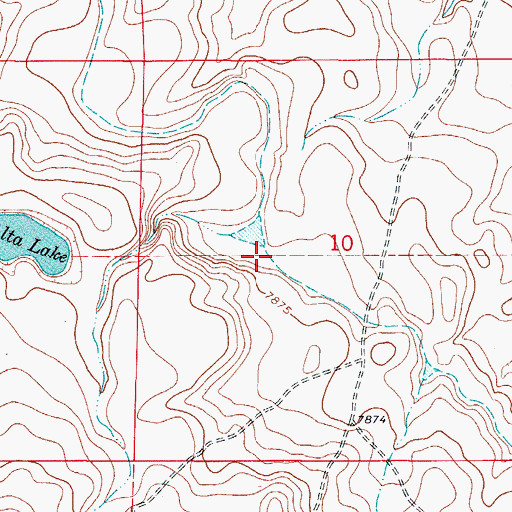 Topographic Map of Taos Valley Canal, CO