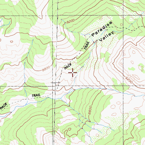 Topographic Map of Carson-Iceberg Wilderness, CA