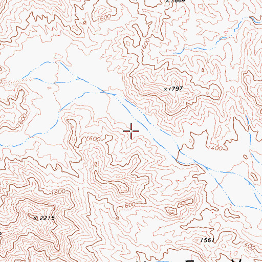 Topographic Map of Chemehuevi Mountains Wilderness, CA