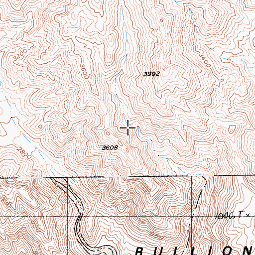 Topographic Map of Cleghorn Lakes Wilderness, CA