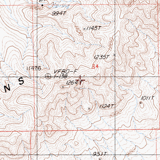 Topographic Map of Clipper Mountain Wilderness, CA